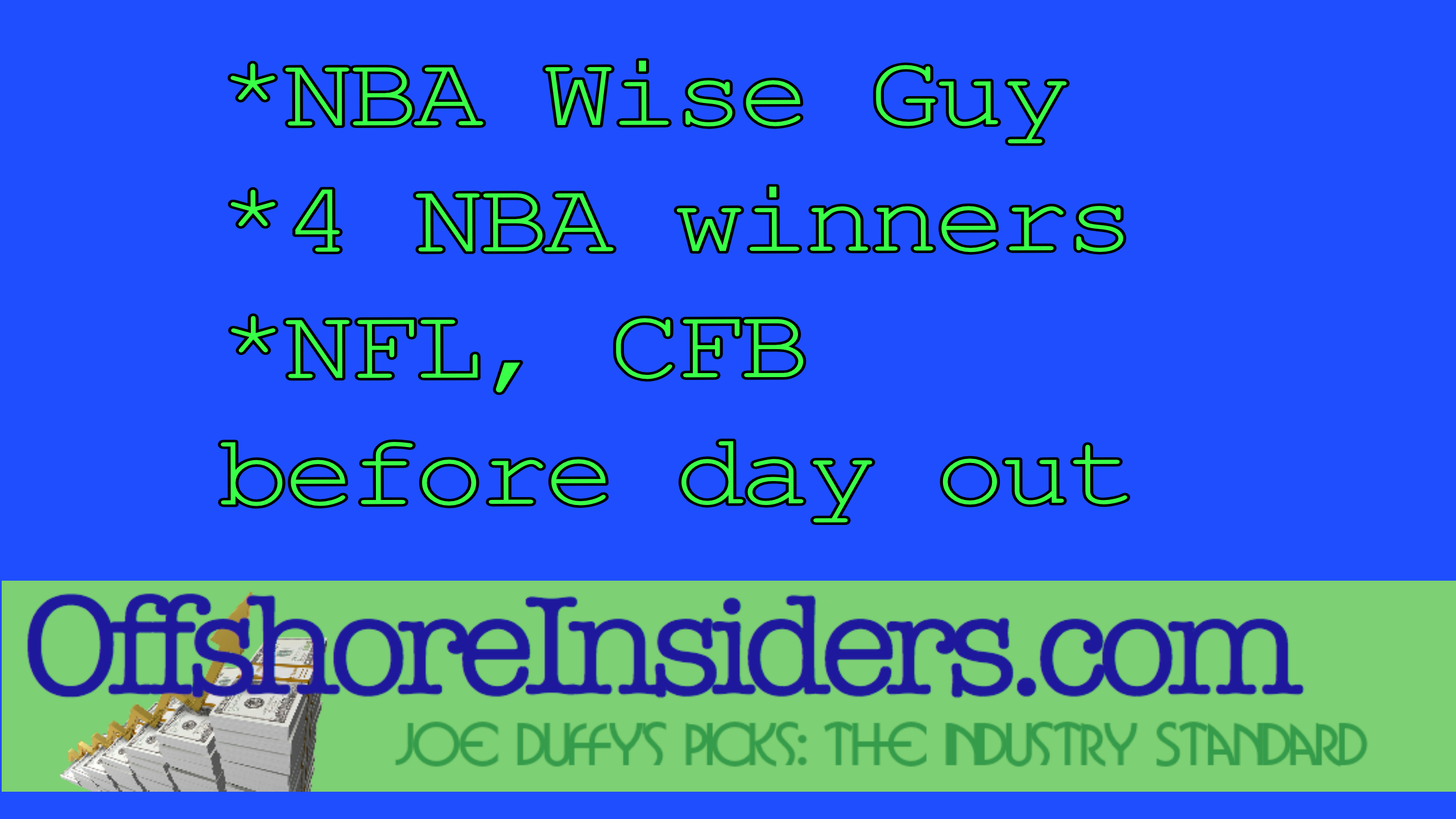 NBA Free Pick From Best Sports Handicapper OffshoreInsiders